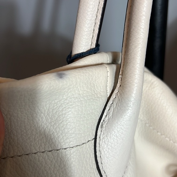 Dooney & Bourke Belvedere Logo Lock Leather Tote - Picture 6 of 7